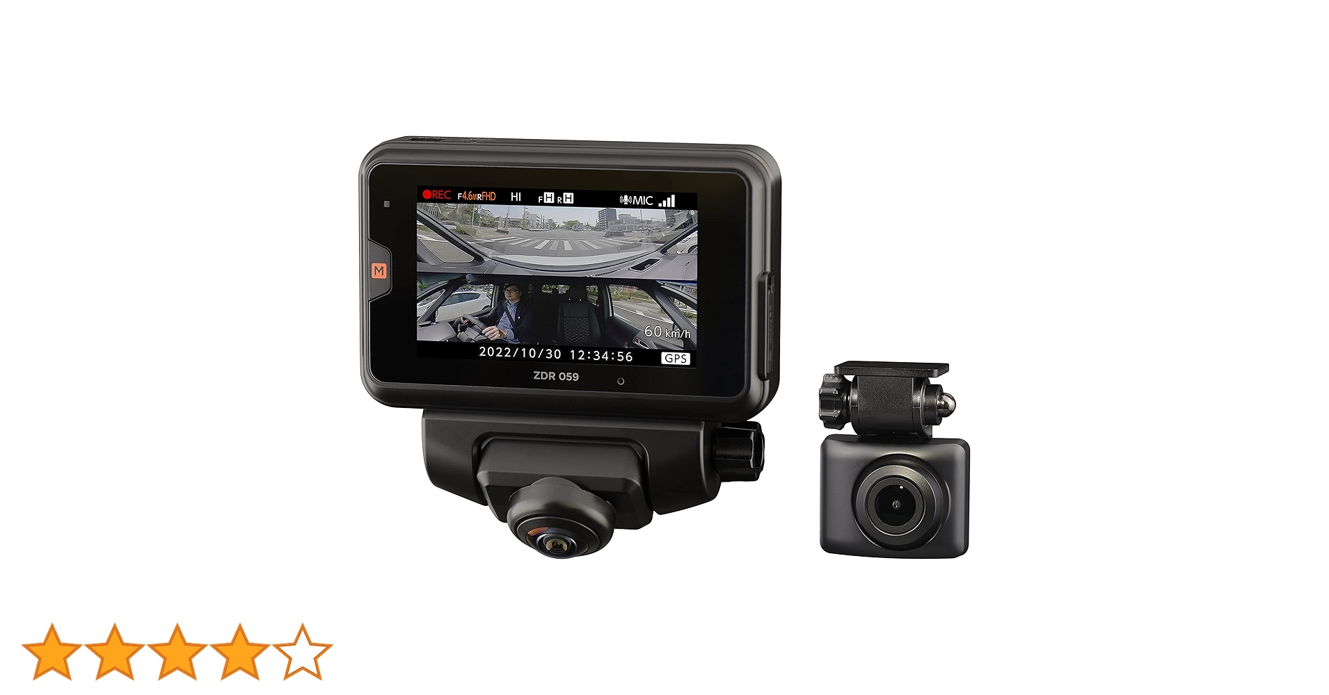 Amazon | コムテック 車用 ドライブレコーダー 液晶 360度全方位+